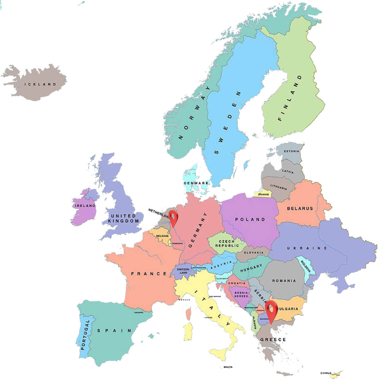 Rolloplast Team Map Europe 2308 Tiny