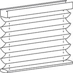 Pleated Shades Rolloplast Tiny
